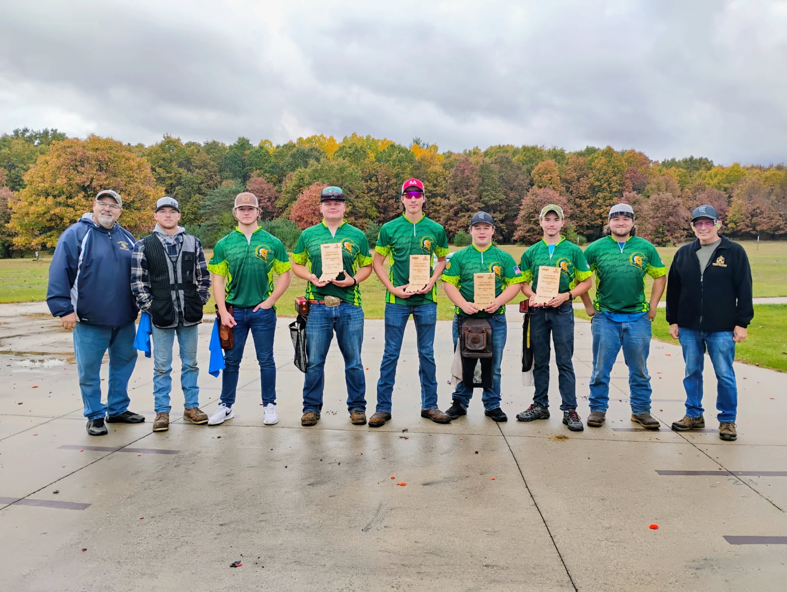 Clay target team photo at the Hoosier Classic Fall Invite.